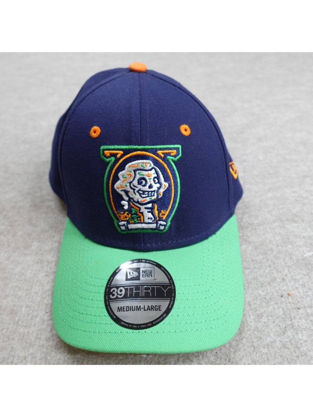 Fredericksburg Nationals Hat Blue 39Thirty New Era Fundadores Blockhead NEW